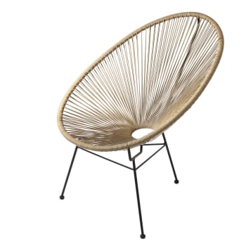 Silla de jardín azul turquesa redonda Copacabana | Maisons du Monde