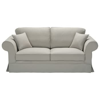 Beige decorativa VICTORIA cesta con motivo floral de pl/ástico