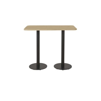 Tablero de mesa profesional rectangular de acacia, 4 personas, L. 120  Element Business