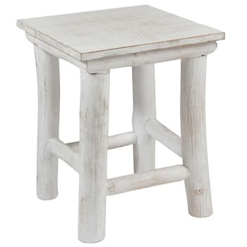 INES - Tabouret en chêne blanc