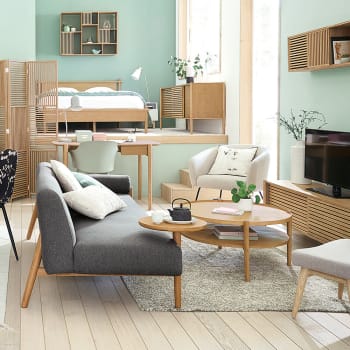 Eckschreibtisch weiß im Vintage-Stil Artic | Maisons du Monde