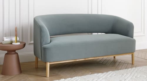 Download Sofa 3 Sitzer Blau PNG