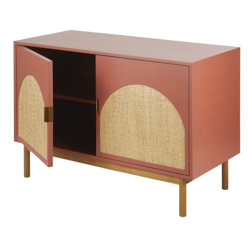Furniture Sideboards | 2-door terracotta rattan sideboard - ID75205
