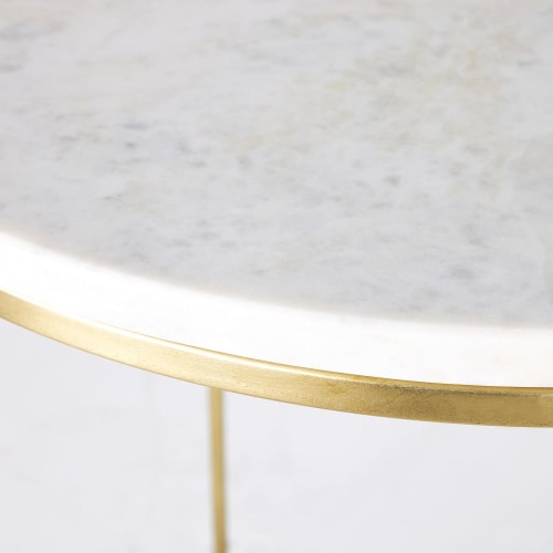 gold marble bedside table