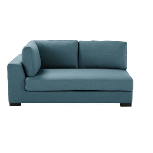 2-Sitzer-Sofamodul mit Armlehne links, petrolblau