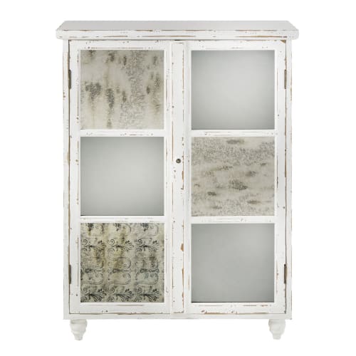 2-türiges Schränkchen, weiß mit Antikoptik Faustine | Maisons du Monde