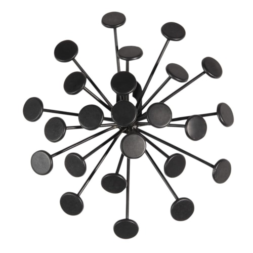 3 Black Metal Wall Decorations Ely Maisons du Monde