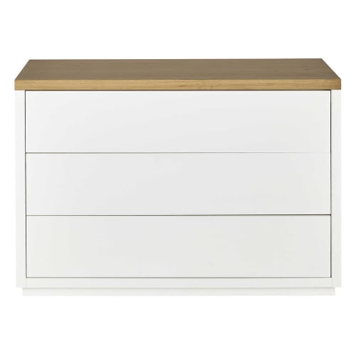 Möbel Kommoden | 3-Schublade mit weißer Kommode - AW04133