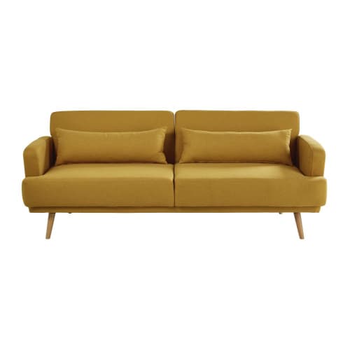  3-Sitzer-Sofa Clic-Clac in gelb