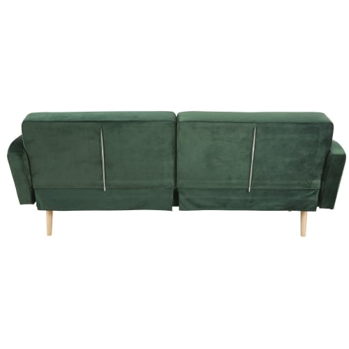 Sofas und sessel Klick-Klack | 3-Sitzer-Sofa Clic-Clac mit grünem Samtbezug - WW32731