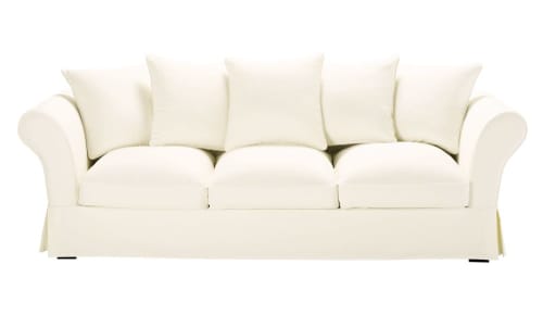 4/5-Sitzer-Sofa, elfenbeinfarben