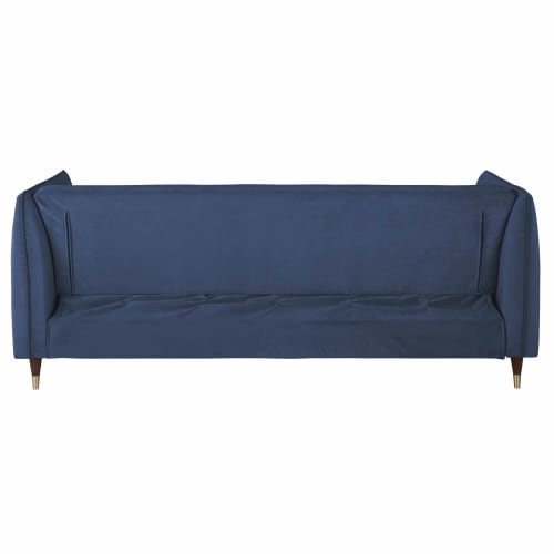 Sofas und sessel Klick-Klack | 4-Sitzer-Sofa Clic-Clac mit blauem Samtbezug - JN11461