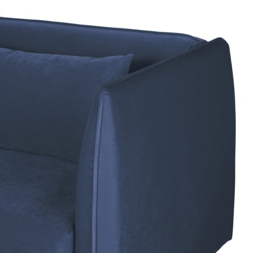 Sofas und sessel Klick-Klack | 4-Sitzer-Sofa Clic-Clac mit blauem Samtbezug - DG77650