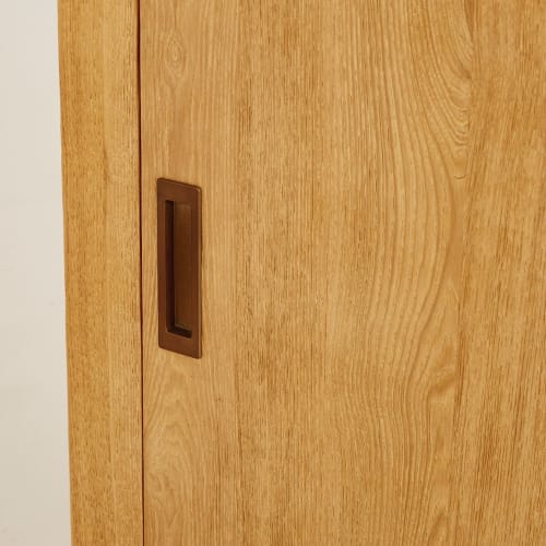 4 türiger Geschirrschrank aus massivem Eschenholz und 4 türiger Geschirrschrank aus massivem Eschenholz und