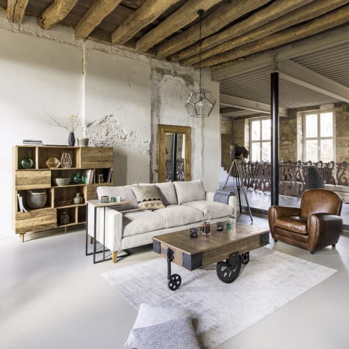 4 Zetel Van Lichtgrijs Ribfluweel Holden Maisons Du Monde