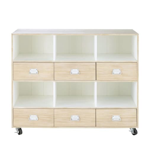 6 Drawer Storage Cabinet On Castors Maisons Du Monde 6 Drawer Storage Cabinet On Castors Maisons Du Monde