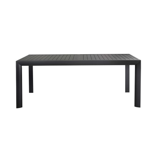Outdoor collection Outdoor dining tables | 8/14-person charcoal grey aluminium extendable garden table L200/300cm - MW99122
