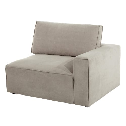 Canapés et fauteuils Canapés modulables | Accoudoir droit pour canapé modulable beige - OE56580
