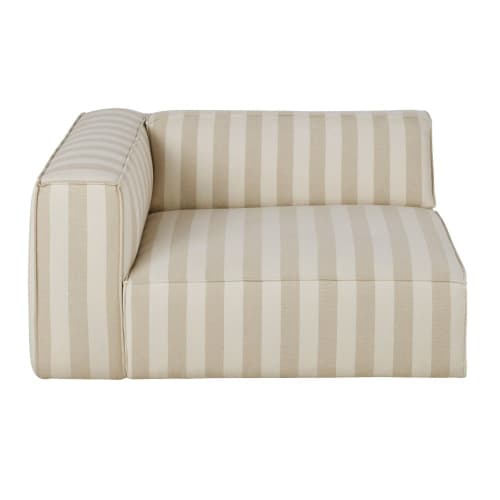 Canapés et fauteuils Canapés modulables | Accoudoir gauche pour canapé modulable motifs à rayures - XX49899