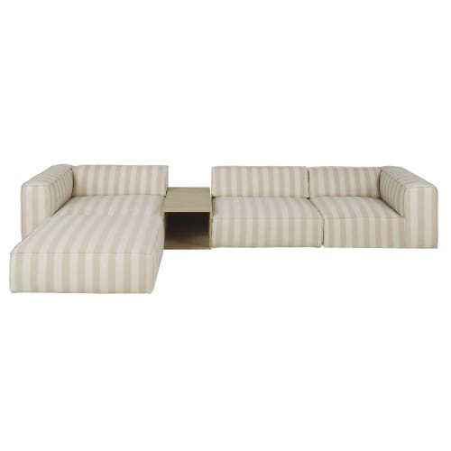 Canapés et fauteuils Canapés modulables | Accoudoir gauche pour canapé modulable motifs à rayures - XX49899