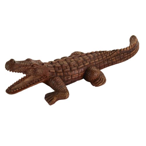 2 to Choose From 19cm Crocodile Indoor Outdoor garden Ornament Figurine Statue