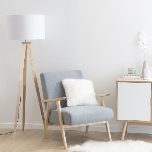 Alfombra de imitación de piel blanca 60 x 100 cm Eskimo | Maisons du Monde