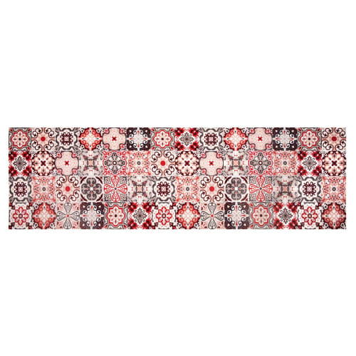 Alfombra de vinilo con motivos de azulejos de cemento 60x199 Faro