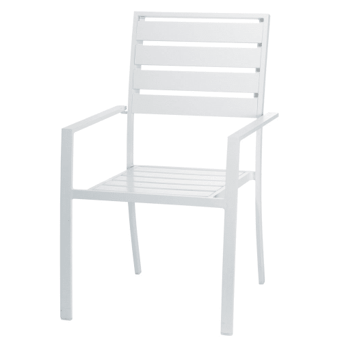 Business Garden | Aluminium garden armchair in white - ES29588
