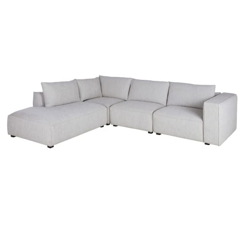 Canapés et fauteuils Canapés modulables | Angle pour canapé modulable gris clair chiné - WI46824