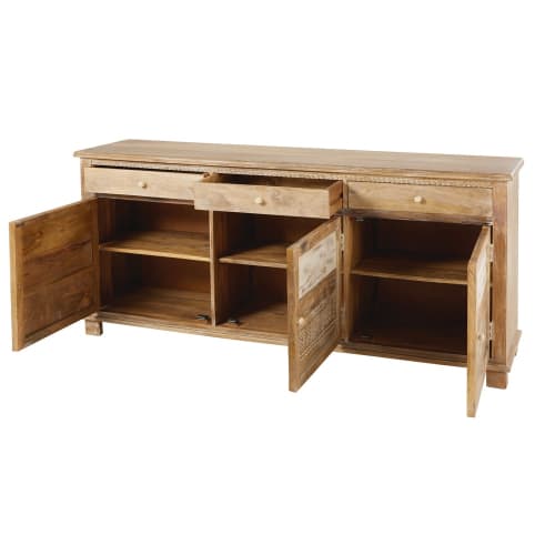 Aparador con 3 puertas de mango macizo Caraiba | Maisons du Monde