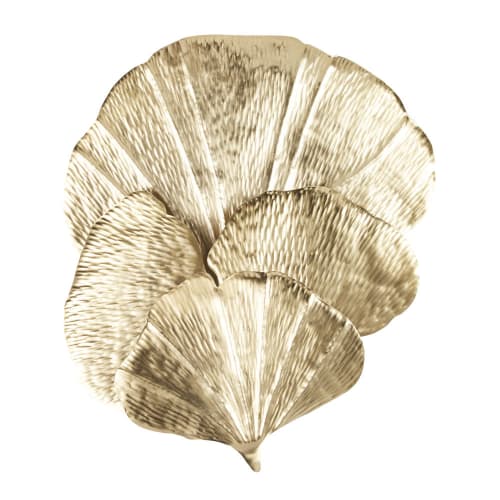 Applique feuilles en métal doré