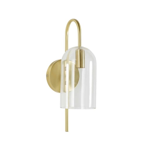 Applique métal doré et verre Tulipe | Maisons du...