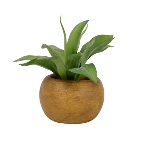 Decor Artificial flowers & bouquets | Artificial Agave in Round Brown Pot - PM54012