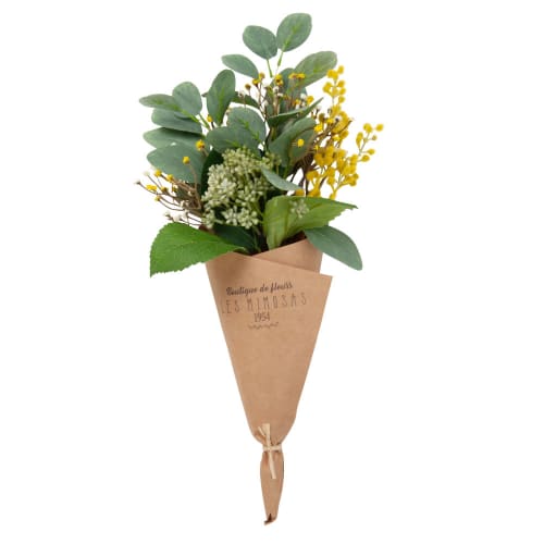 Artificial Flower Bouquet with Kraft Paper Wrap Maisons du Monde