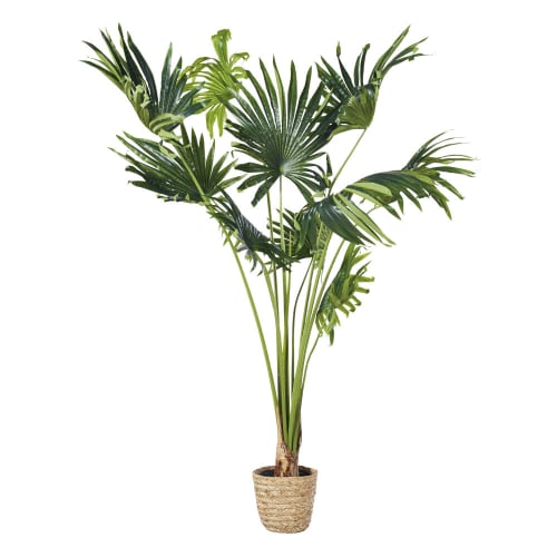 Artificial Palm Tree and Woven Pot H146