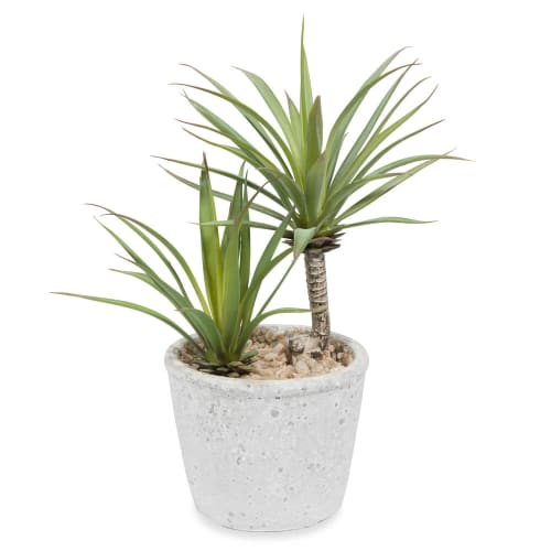 Artificial potted yucca H 24 cm