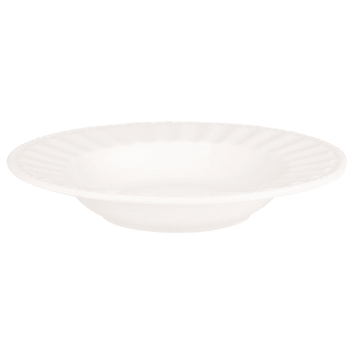 Assiette creuse en porcelaine blanche  | Maisons du Monde