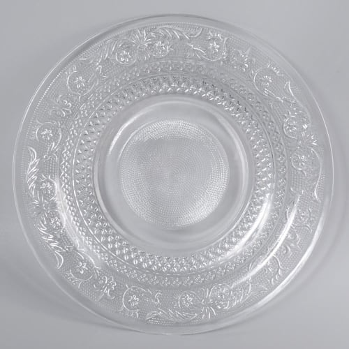 Assiette plate en verre D 25 cm CLASSICA | Maisons du Monde