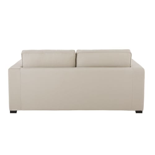 Ausziehbares 3-Sitzer-Sofa aus Baumwolle, graubeige Milano ...