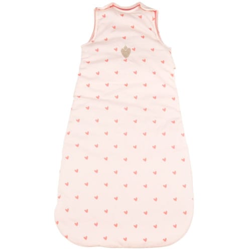 Kids Baby-Schlafsäcke | Babyschlafsack mit Herzmotiv, rosa und senfgelb - TC40908