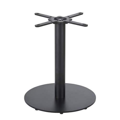 Base per tavolo professionale in acciaio nero opaco, 60 cm