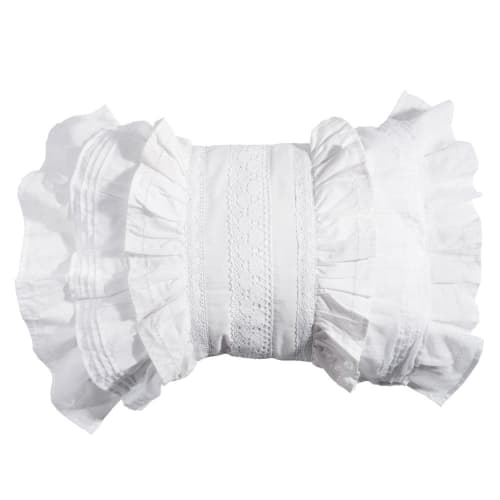 Baumwollkissen, 35x50 cm, weiß