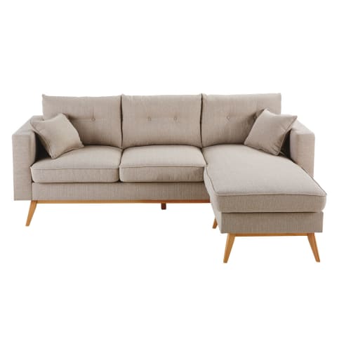 Beige 45 Seater Corner Sofa Beige 45 Seater Corner Sofa