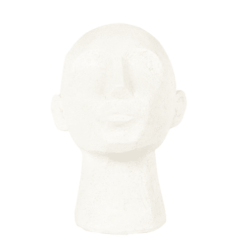 Decor Statuettes & figurines | Beige Face Bust H23cm - YZ67391