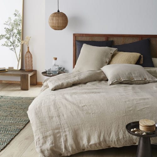 Soft furnishings and rugs Bedding | Beige hemp bedding set 220x240cm - MX82086