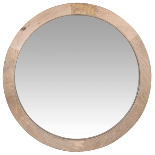 Beige ronde spiegel D70
