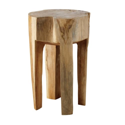 Möbel Beistelltische | Beistelltisch aus naturbelassenem Teakholz - IK93934
