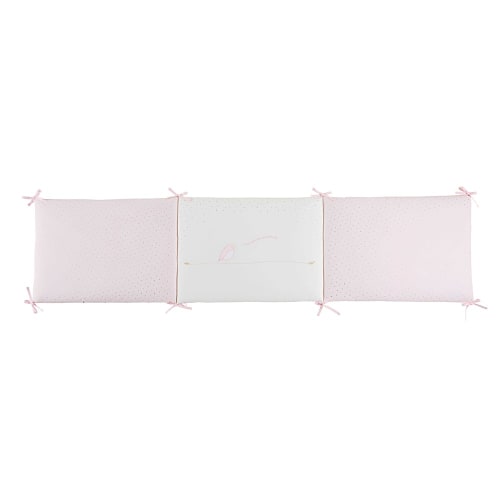 Kids Bettumrandungen | Bettnestchen aus rosa-weißer Baumwolle - HA62954