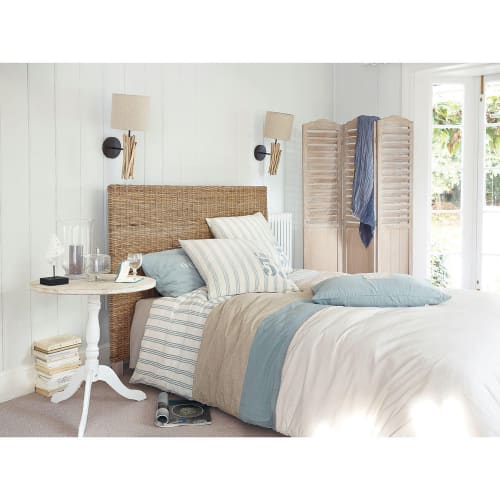 Bettwäschegarnitur aus Baumwolle, 220 x 240 cm, weiß Océan | Maisons du