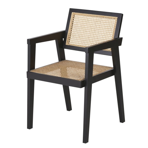 Black Beech Wood And Rattan Canework, Santa Fe Style Outdoor Furniture